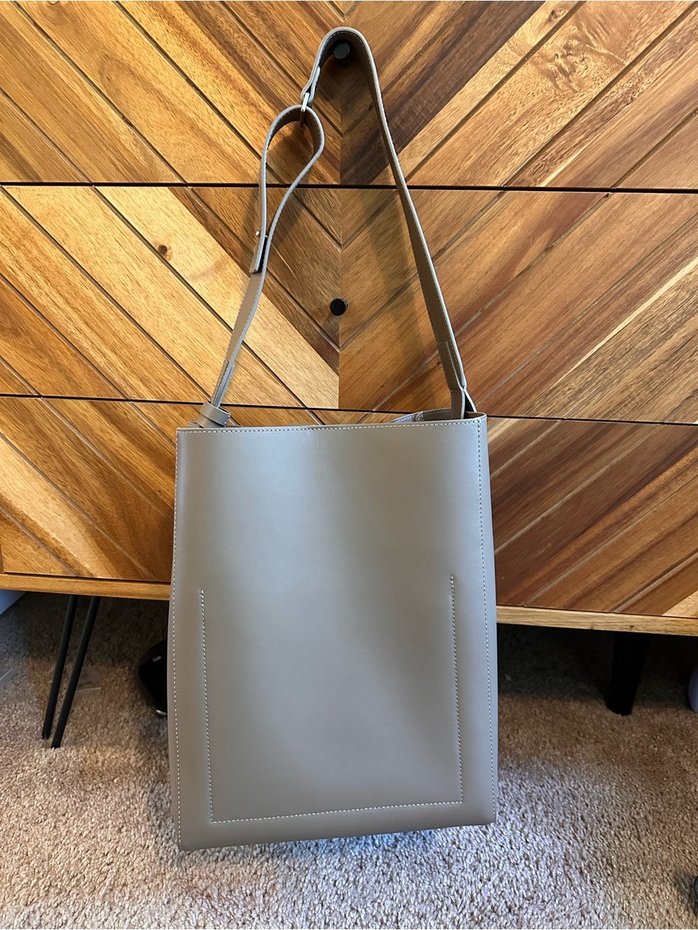 Everlane Taupe Shoulder Tote Bag